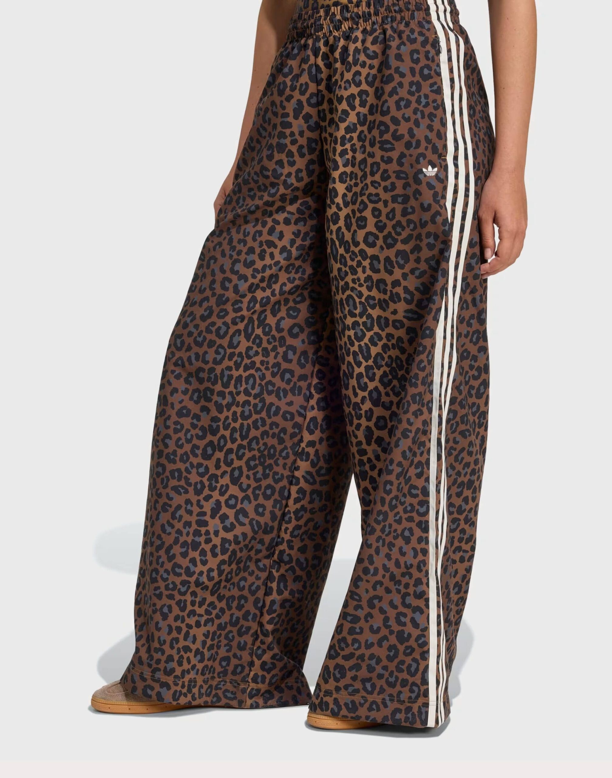 JW7302 Adidas Leopard Firebird Oversized Track Pants - Image 1