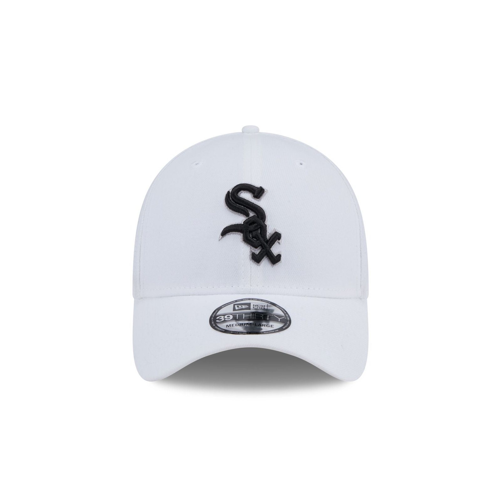 Chicago White Sox Optic White 39THIRTY Stretch Fit Hat - Image 2