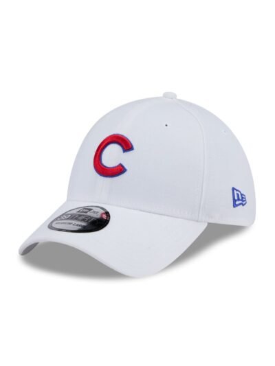 Chicago Cubs Optic White 39THIRTY Stretch Fit Hat