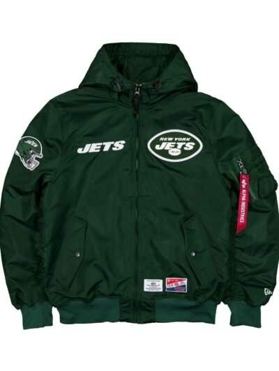 Alpha Industries x New York Jets L-2B Hooded Bomber Jacket