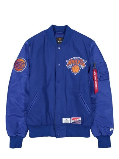 Alpha Industries x New York Knicks MA-1 Wool Varsity Jacket