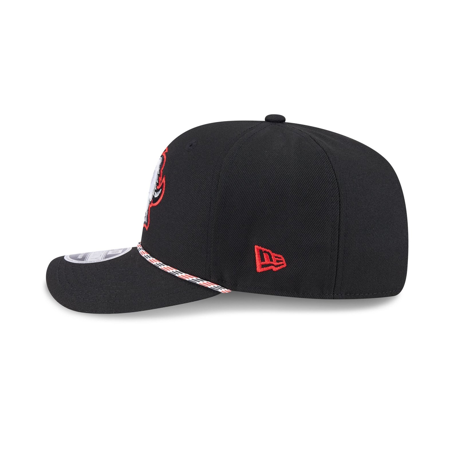 Buffalo Sabres Multi Rope Black 9SEVENTY Stretch-Snap Hat - Image 4