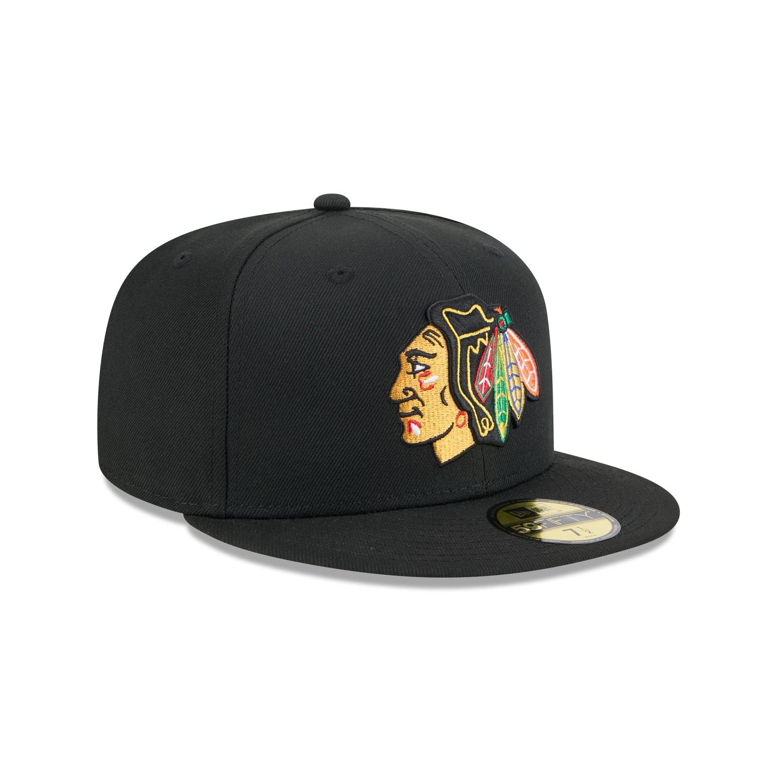 Chicago Blackhawks Rear Wordmark 59FIFTY Fitted Hat - Image 3