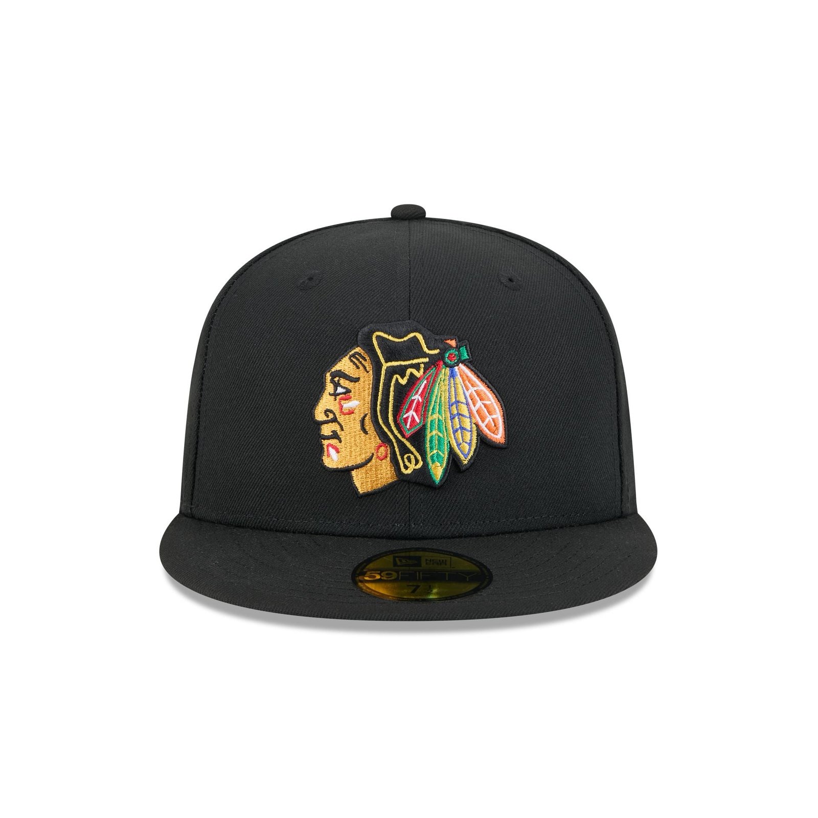 Chicago Blackhawks Rear Wordmark 59FIFTY Fitted Hat - Image 2