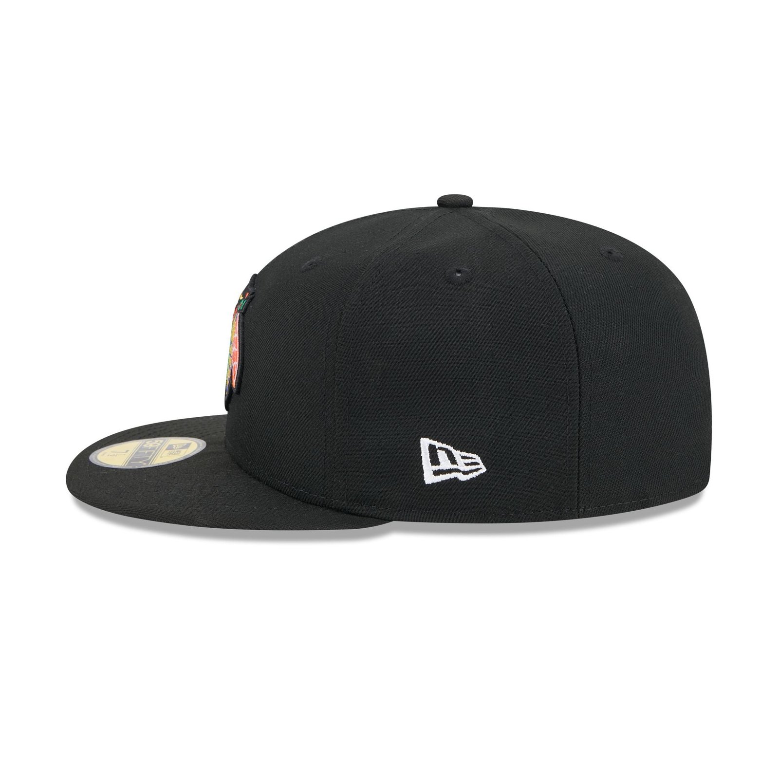 Chicago Blackhawks Rear Wordmark 59FIFTY Fitted Hat - Image 4