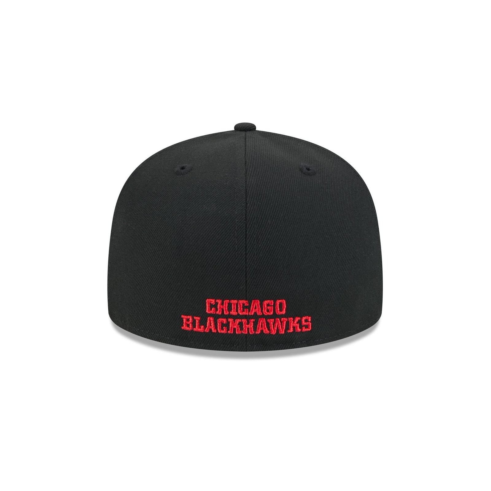 Chicago Blackhawks Rear Wordmark 59FIFTY Fitted Hat - Image 6