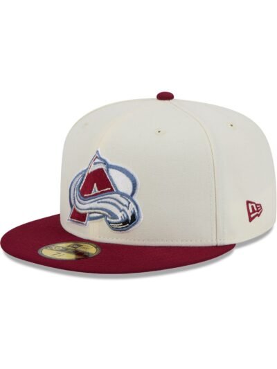 Colorado Avalanche Chrome White 59FIFTY Fitted Hat