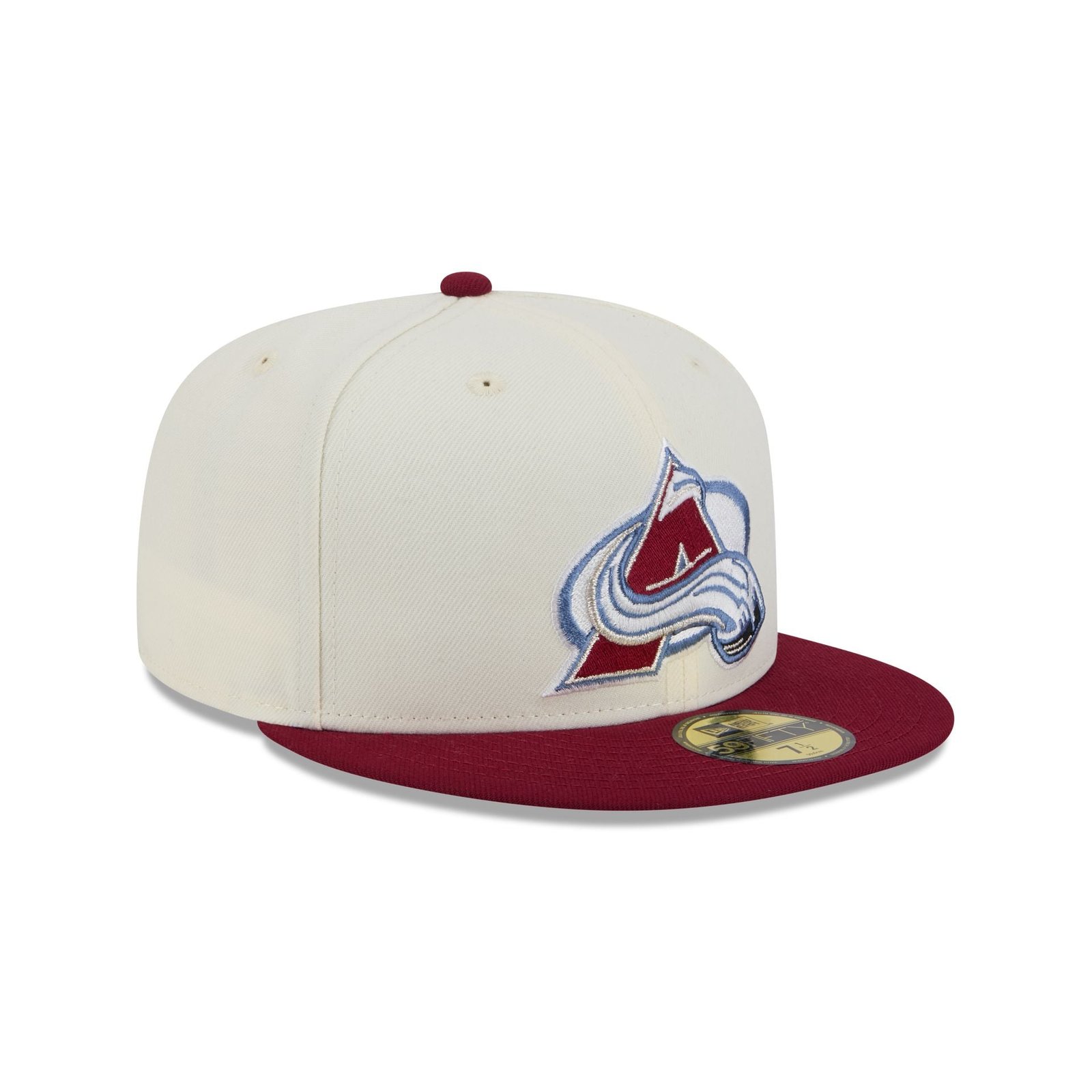 Colorado Avalanche Chrome White 59FIFTY Fitted Hat - Image 3