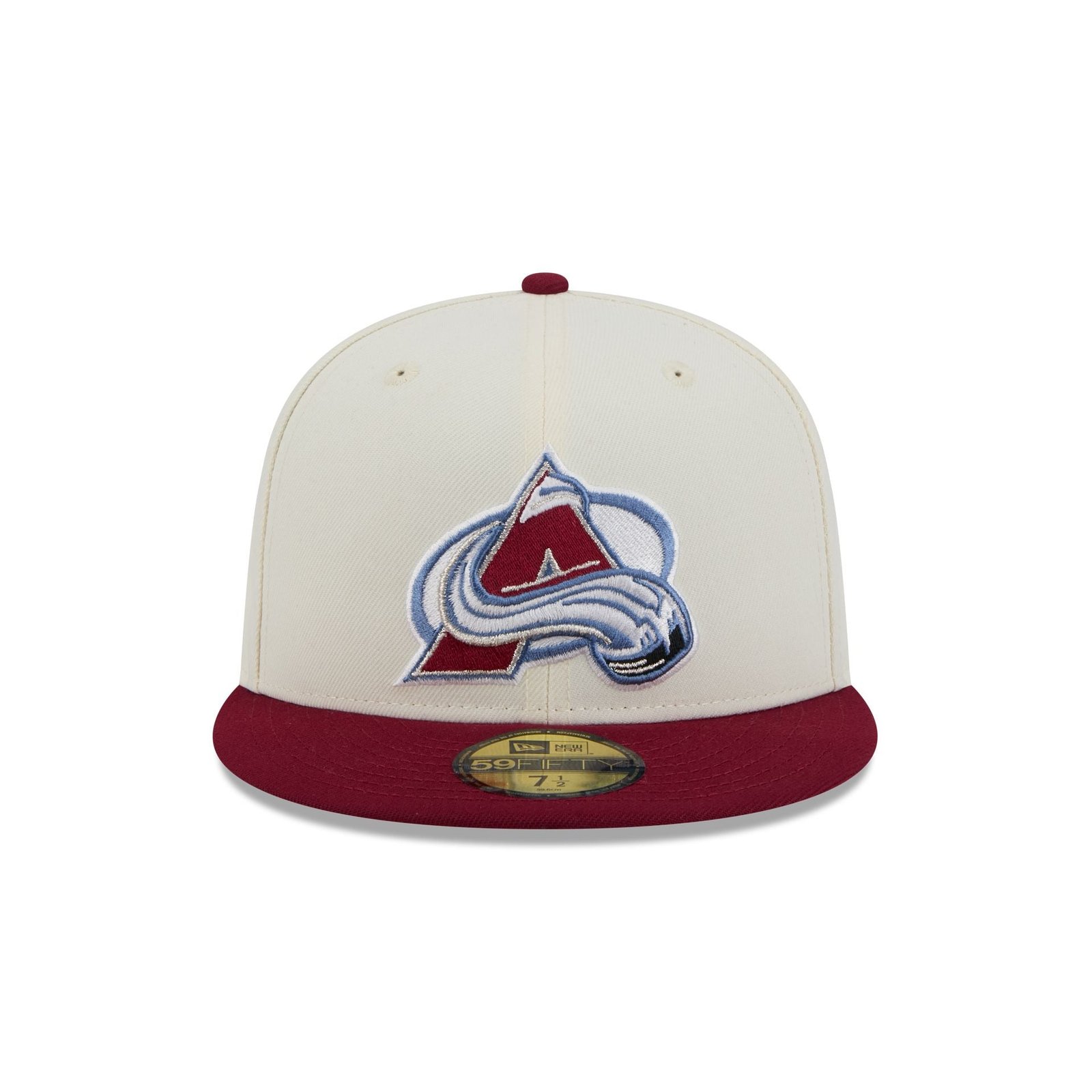 Colorado Avalanche Chrome White 59FIFTY Fitted Hat - Image 2