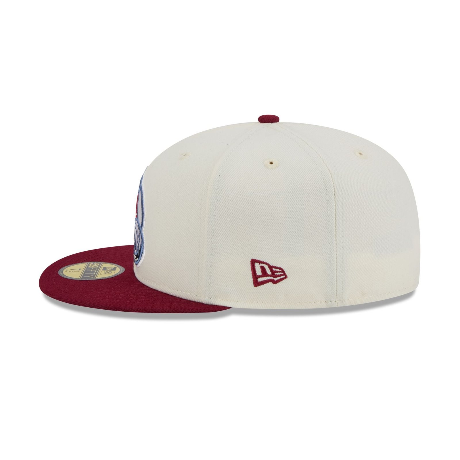 Colorado Avalanche Chrome White 59FIFTY Fitted Hat - Image 4