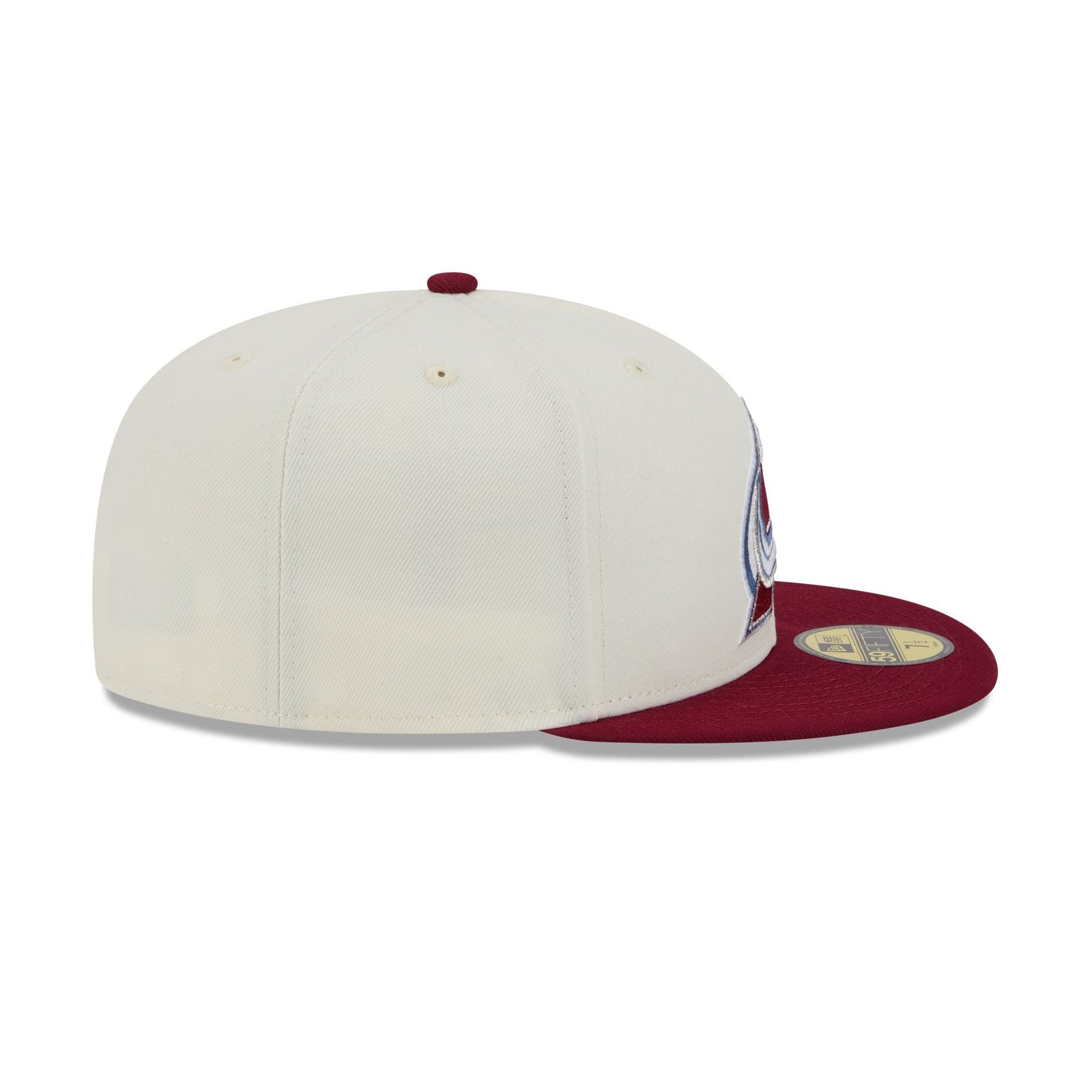 Colorado Avalanche Chrome White 59FIFTY Fitted Hat - Image 5