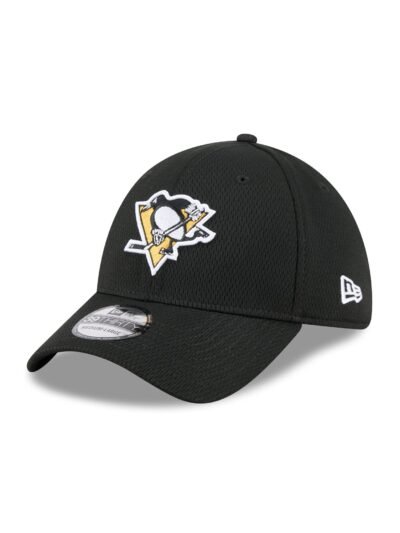 Pittsburgh Penguins Black 39THIRTY Stretch Fit Hat