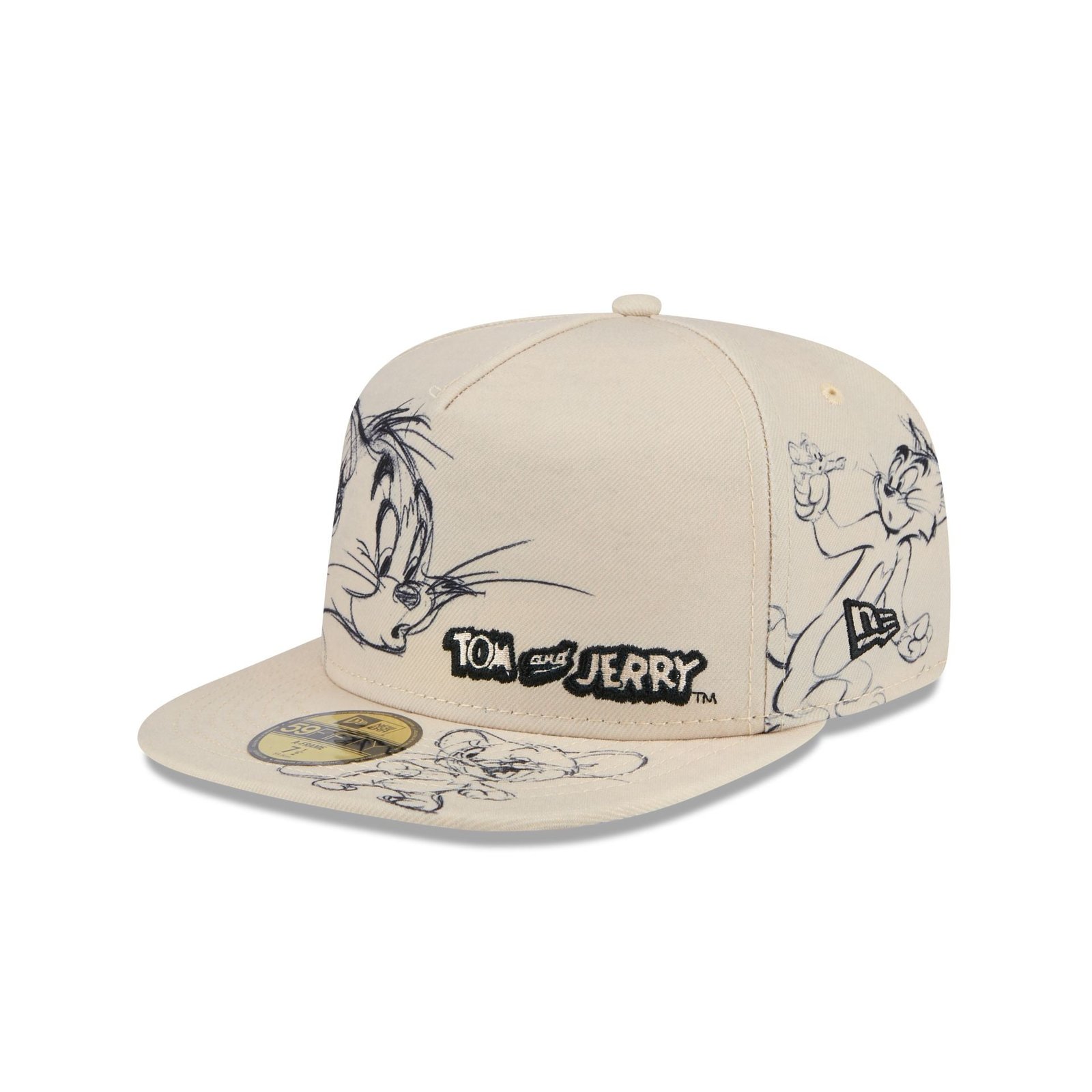 Tom and Jerry 85th Anniversary 59FIFTY A-Frame Fitted Hat - Image 3