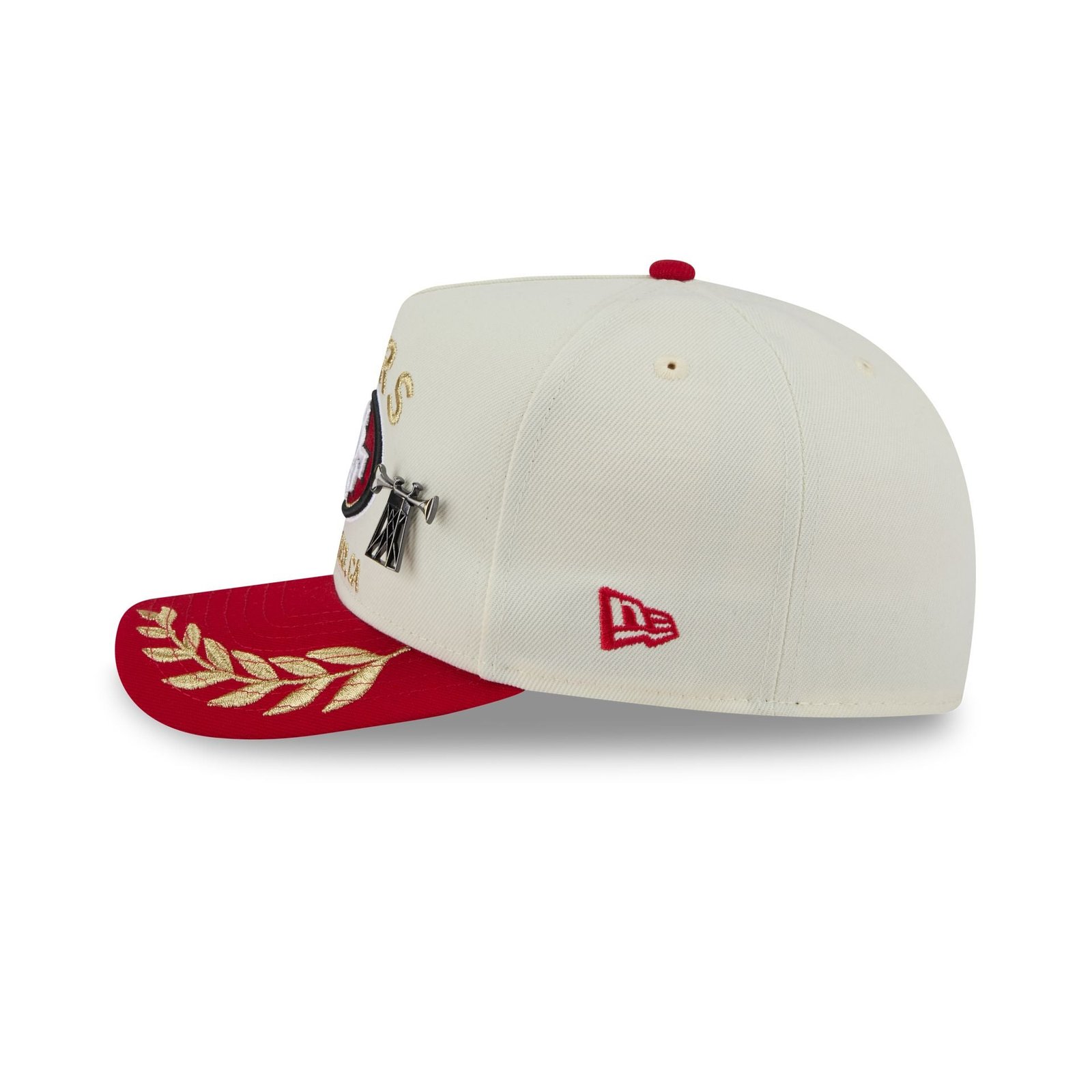 San Francisco 49ers 2025 Draft Chrome White 59FIFTY A-Frame Fitted Hat - Image 4