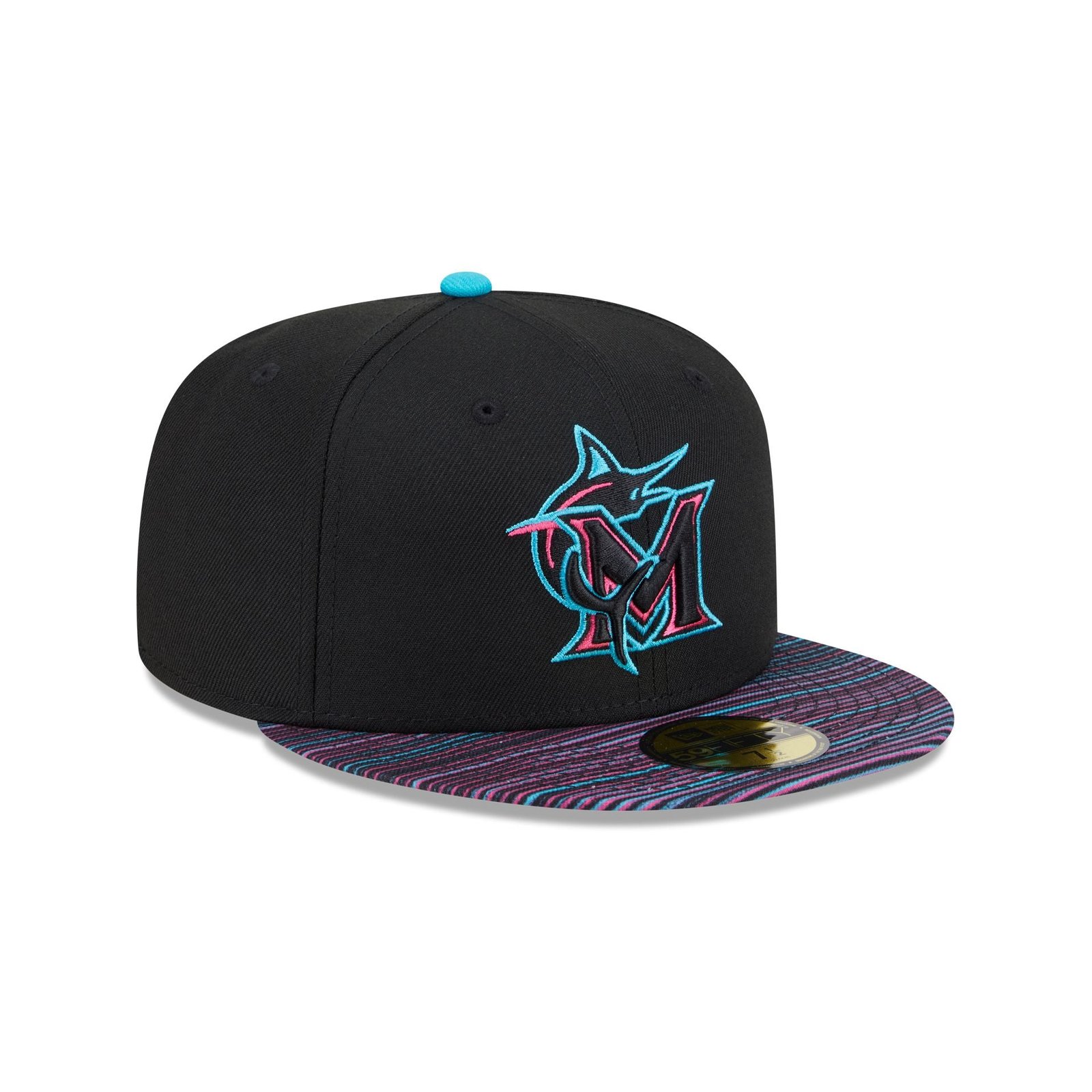 Miami Marlins City Connect Fan Pack 59FIFTY Fitted Hat - Image 3