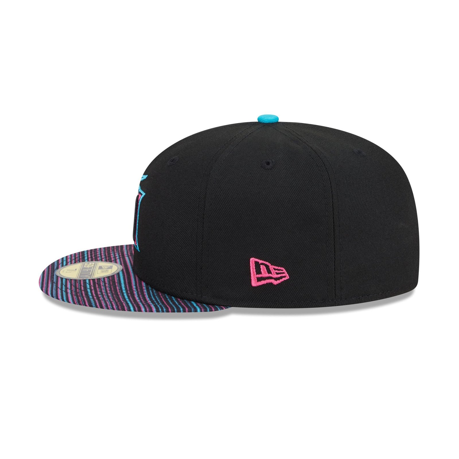 Miami Marlins City Connect Fan Pack 59FIFTY Fitted Hat - Image 4