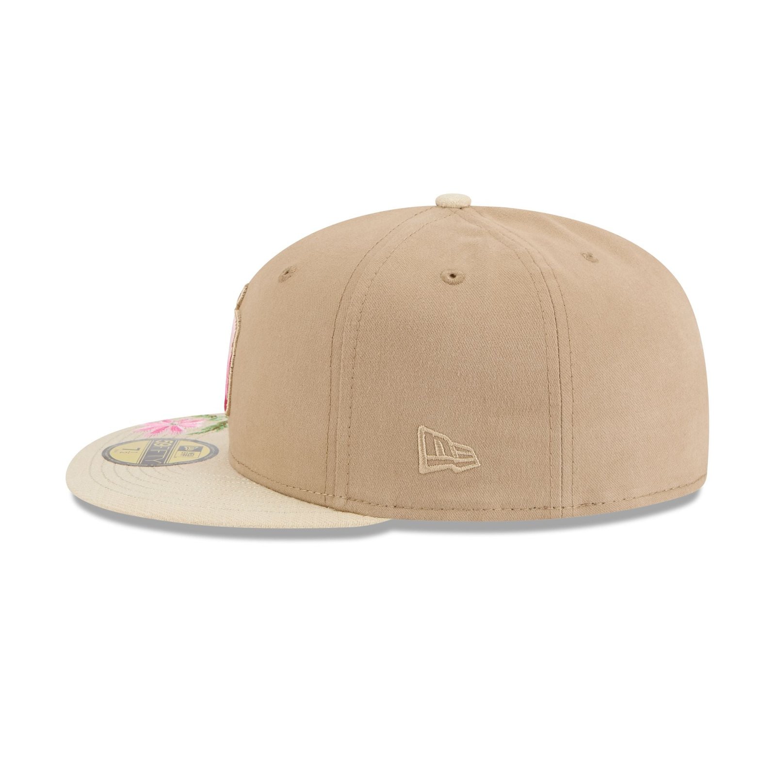 San Diego Padres Hand Stitched Floral 59FIFTY Fitted Hat - Image 4