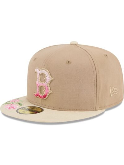 Boston Red Sox Hand Stitched Floral 59FIFTY Fitted Hat