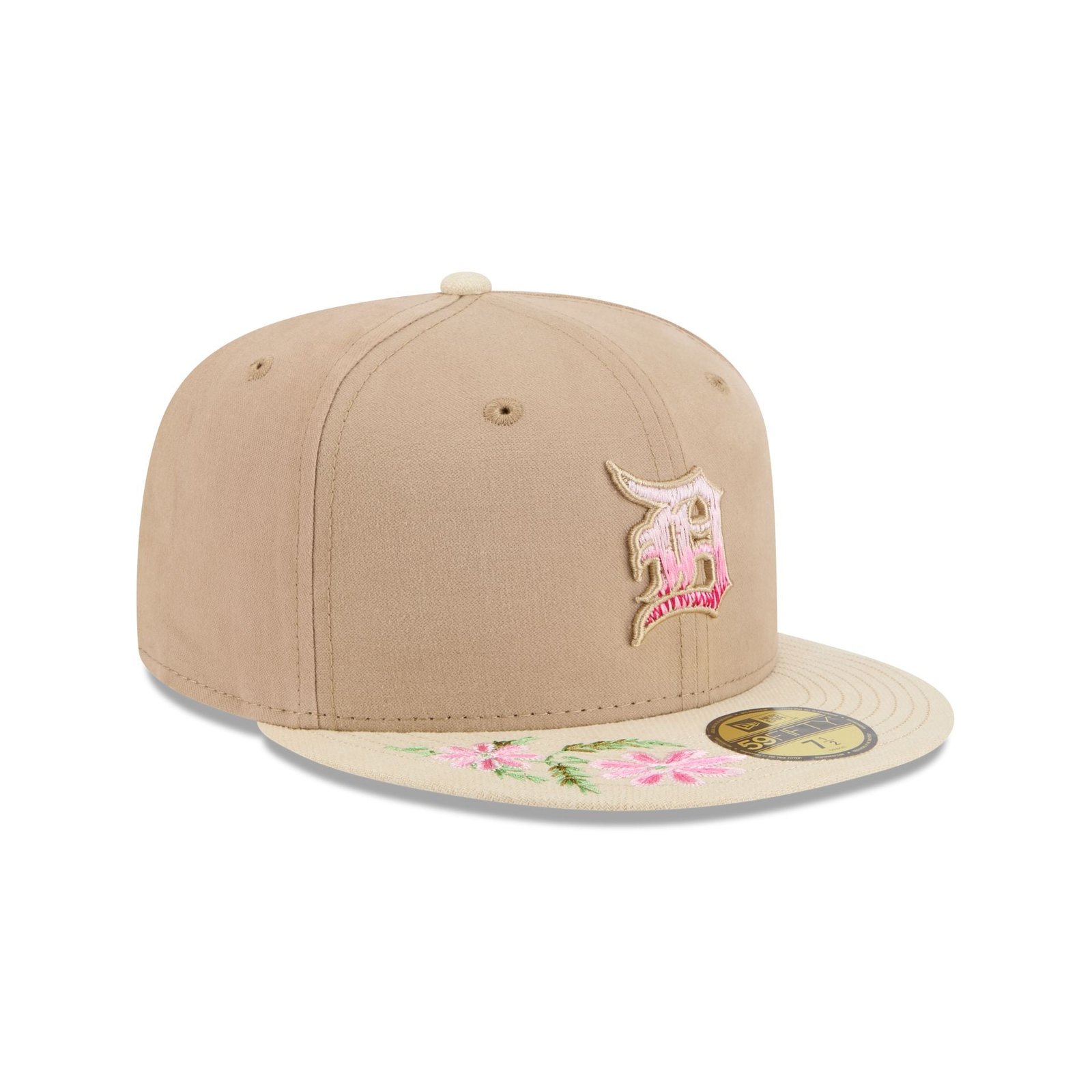 Detroit Tigers Hand Stitched Floral 59FIFTY Fitted Hat - Image 3