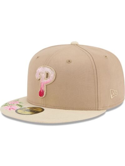 Philadelphia Phillies Hand Stitched Floral 59FIFTY Fitted Hat