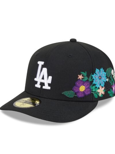 Los Angeles Dodgers Tonal Florals Black 59FIFTY Fitted Hat