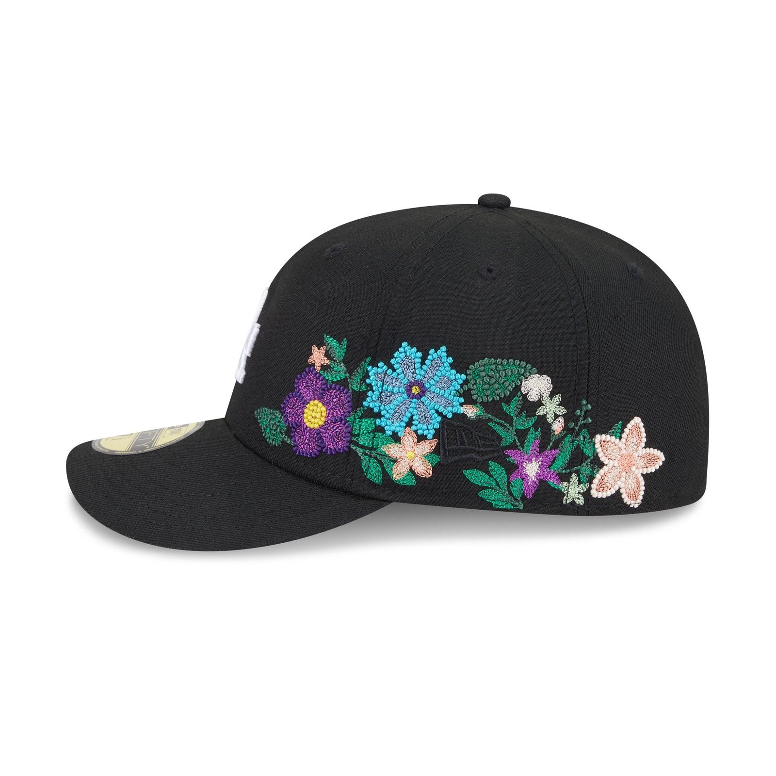 Los Angeles Dodgers Tonal Florals Black 59FIFTY Fitted Hat - Image 4