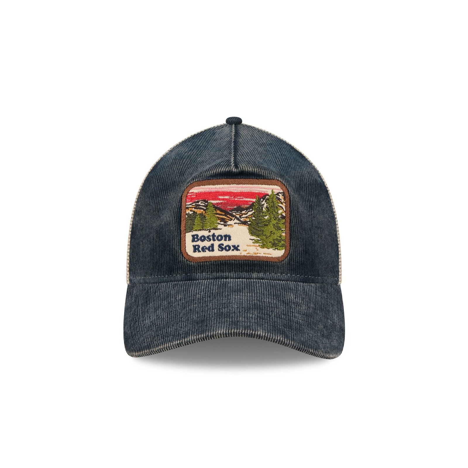Boston Red Sox Vintage Landscape 9TWENTY A-Frame Trucker Hat - Image 2