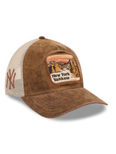 New York Yankees Vintage Landscape Brown 9TWENTY A-Frame Trucker Hat