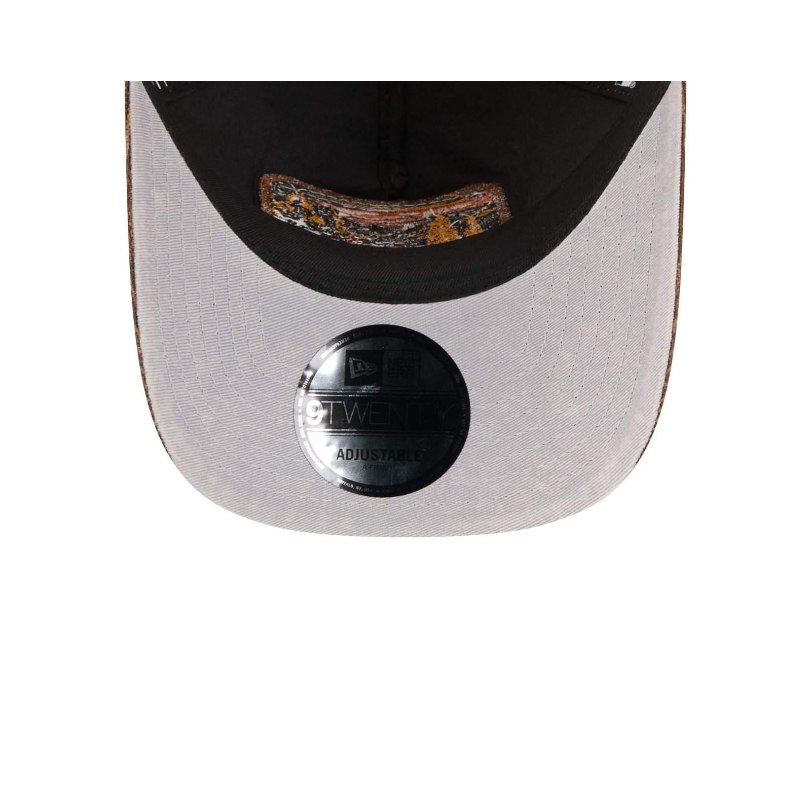 New York Yankees Vintage Landscape Brown 9TWENTY A-Frame Trucker Hat - Image 7