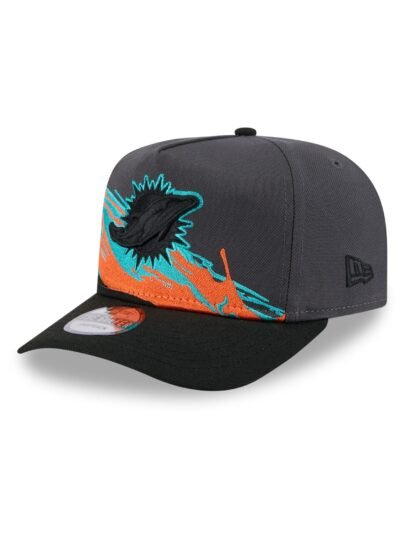 Miami Dolphins Graphite Brushstroke Golfer Hat
