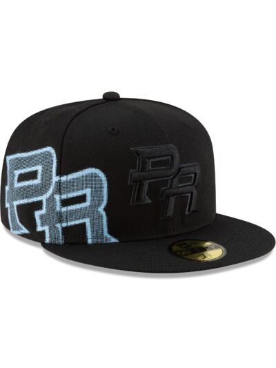 Puerto Rico Black on Black 59FIFTY Fitted Hat