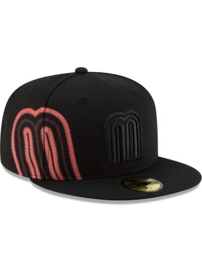 Mexico Baseball Black on Black 59FIFTY Fitted Hat