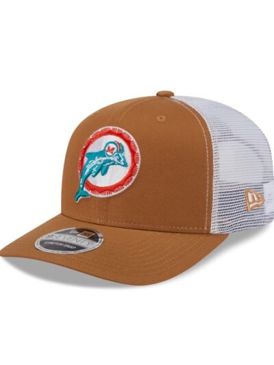Miami Dolphins Bronze 9SEVENTY Trucker Hat