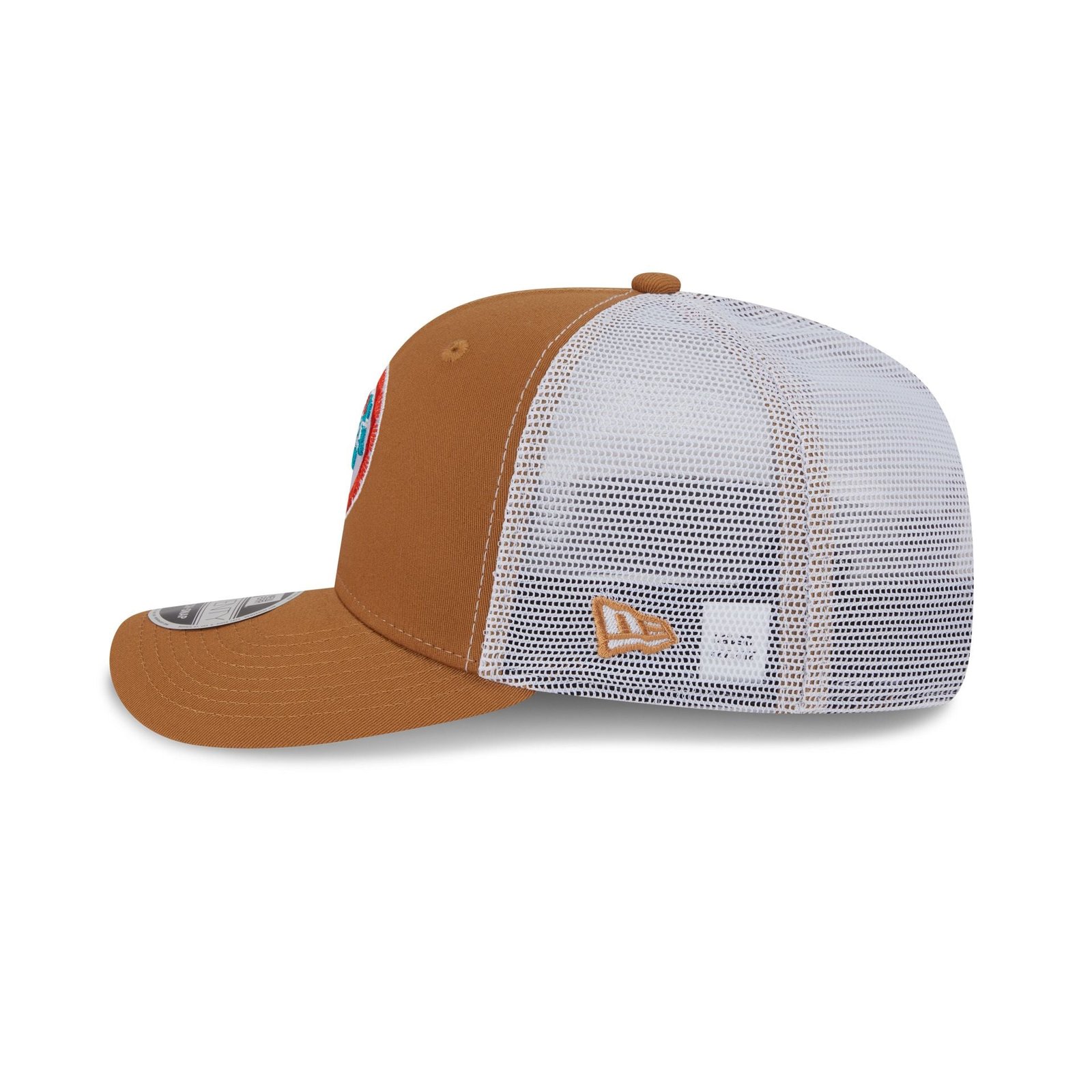 Miami Dolphins Bronze 9SEVENTY Trucker Hat - Image 4
