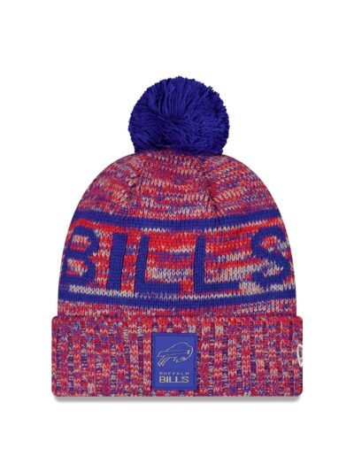 Buffalo Bills 2025 Sideline Cold Weather Pom Knit Hat