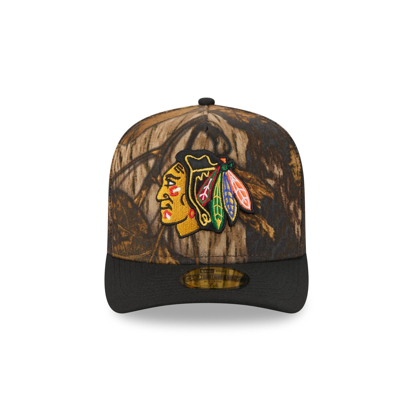 Chicago Blackhawks Ripstop Camo 59FIFTY A-Frame Fitted Hat - Image 2