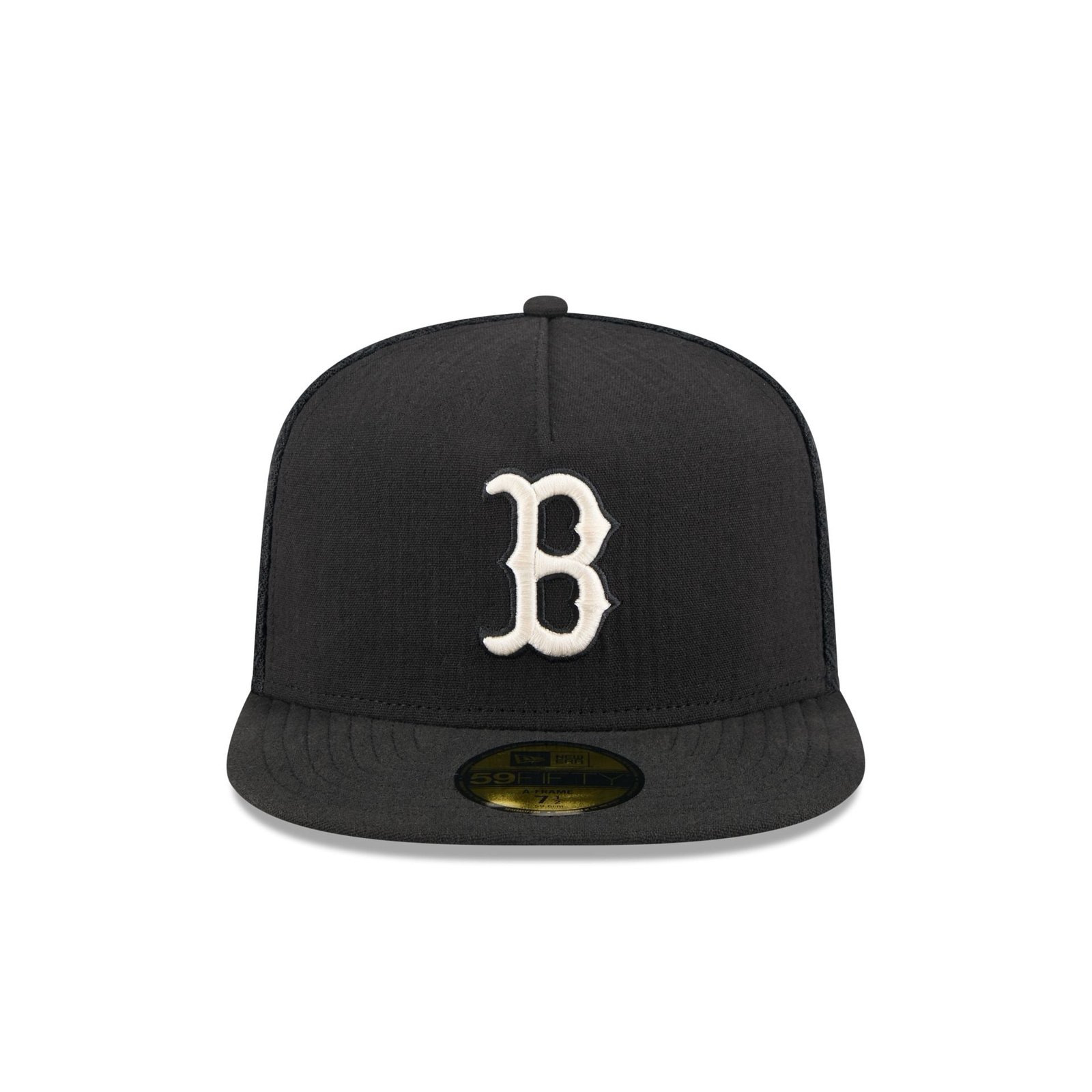 Boston Red Sox Black Mesh 59FIFTY A-Frame Fitted Hat - Image 2