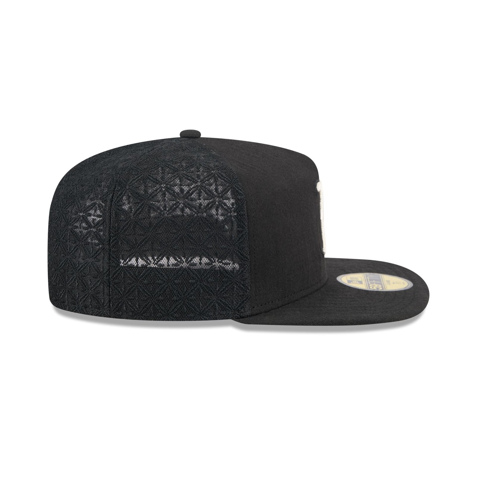Boston Red Sox Black Mesh 59FIFTY A-Frame Fitted Hat - Image 5