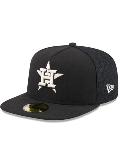 Houston Astros Black Mesh 59FIFTY A-Frame Fitted Hat