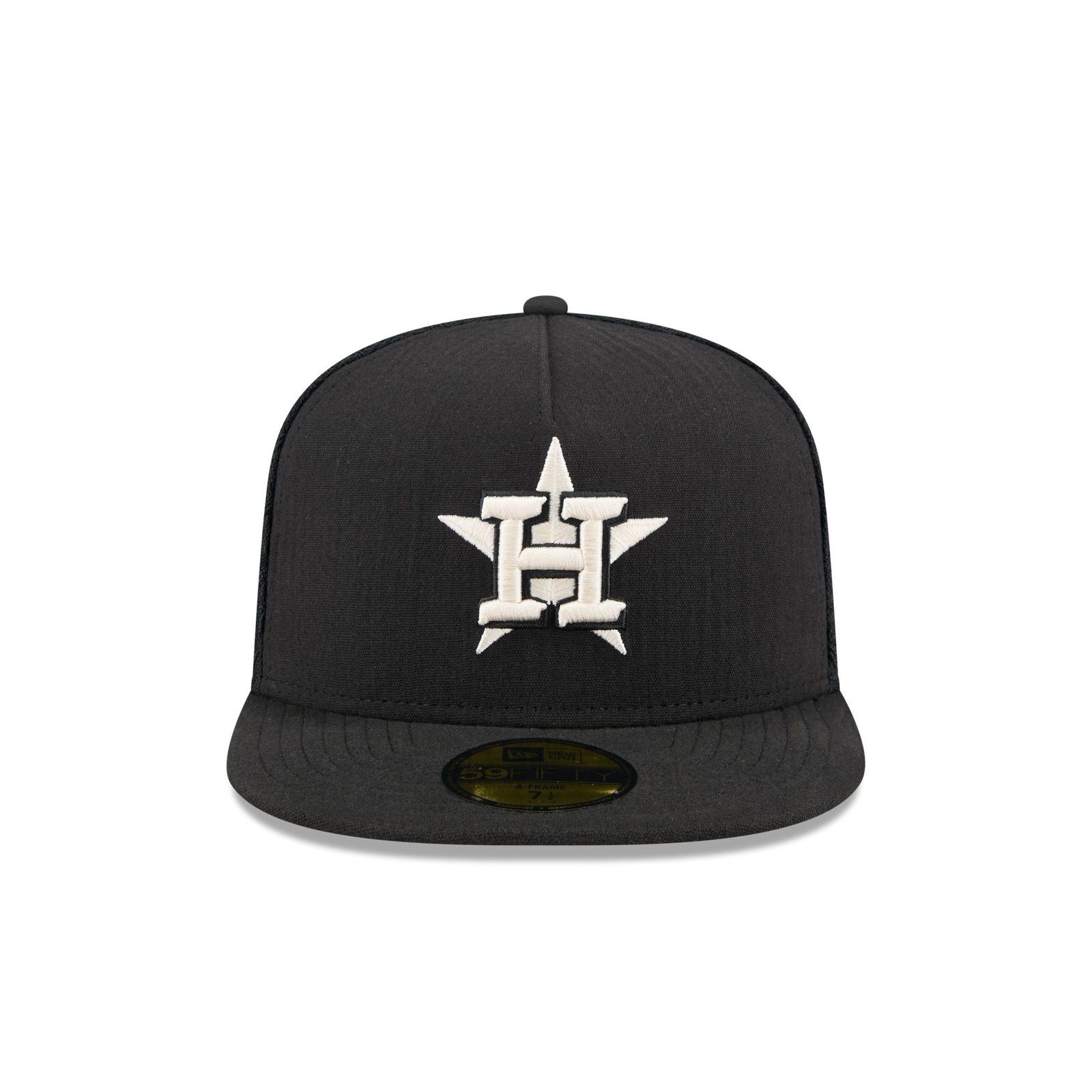 Houston Astros Black Mesh 59FIFTY A-Frame Fitted Hat - Image 2