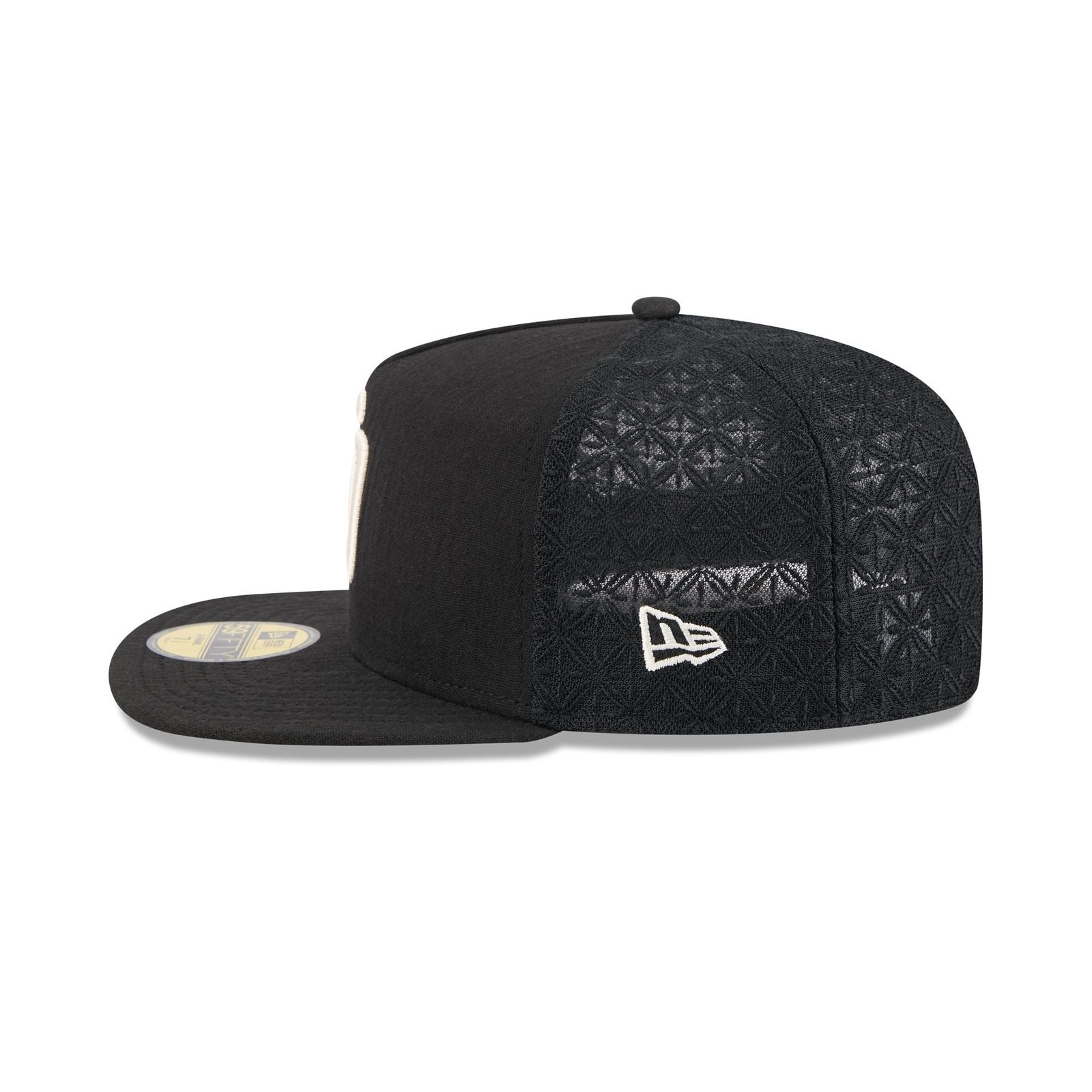 San Diego Padres Black Mesh 59FIFTY A-Frame Fitted Hat - Image 4