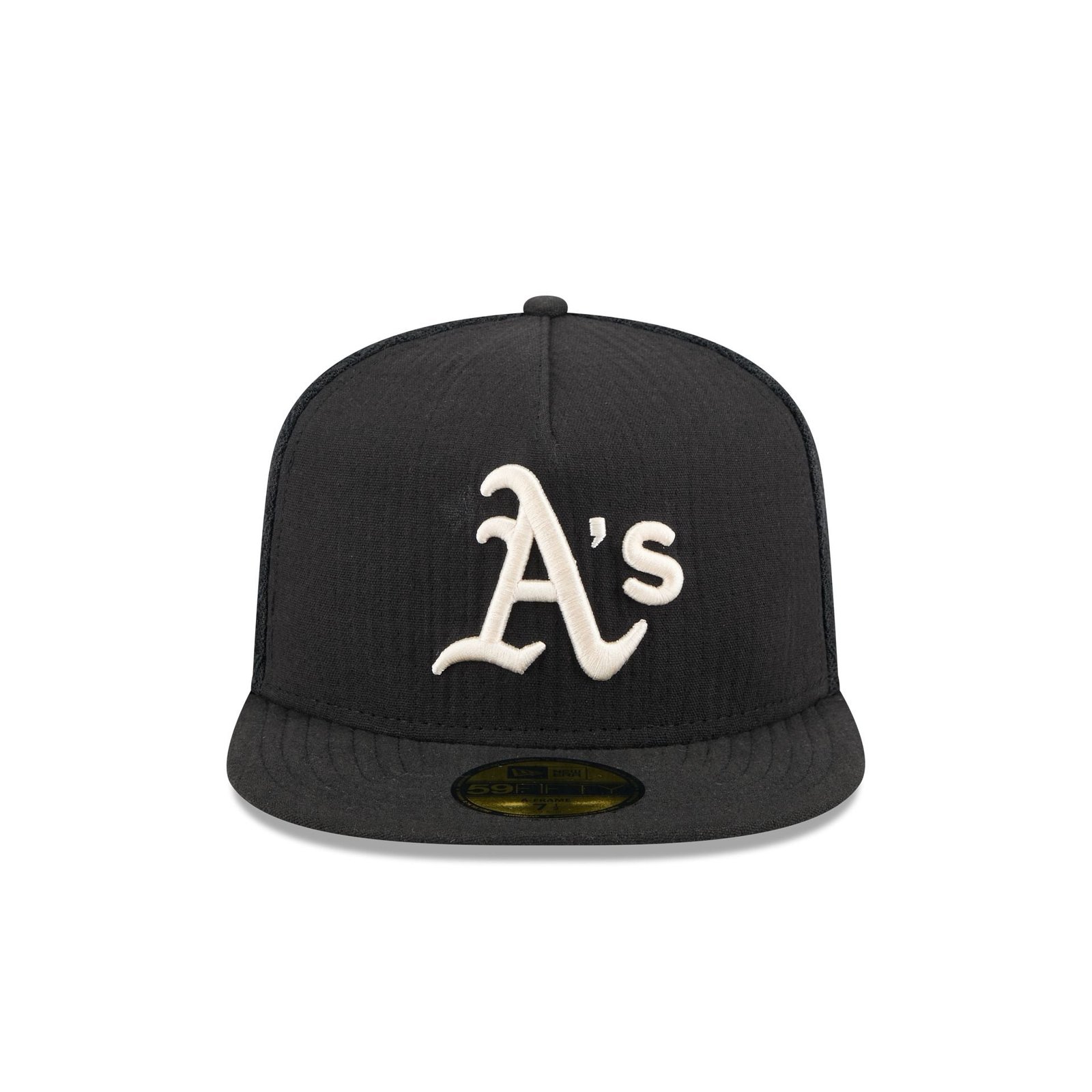 Athletics Black Mesh 59FIFTY A-Frame Fitted Hat - Image 2