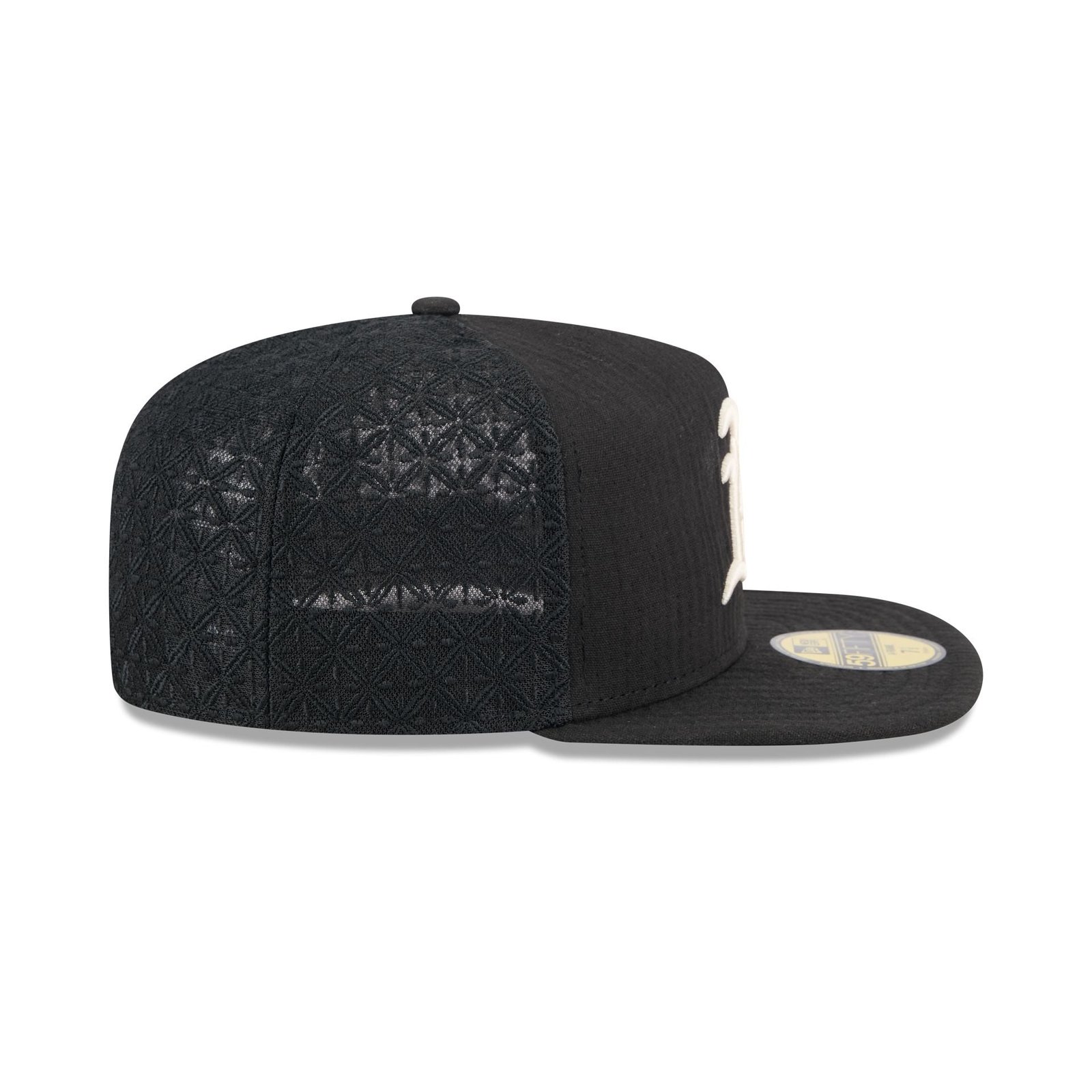 Athletics Black Mesh 59FIFTY A-Frame Fitted Hat - Image 5