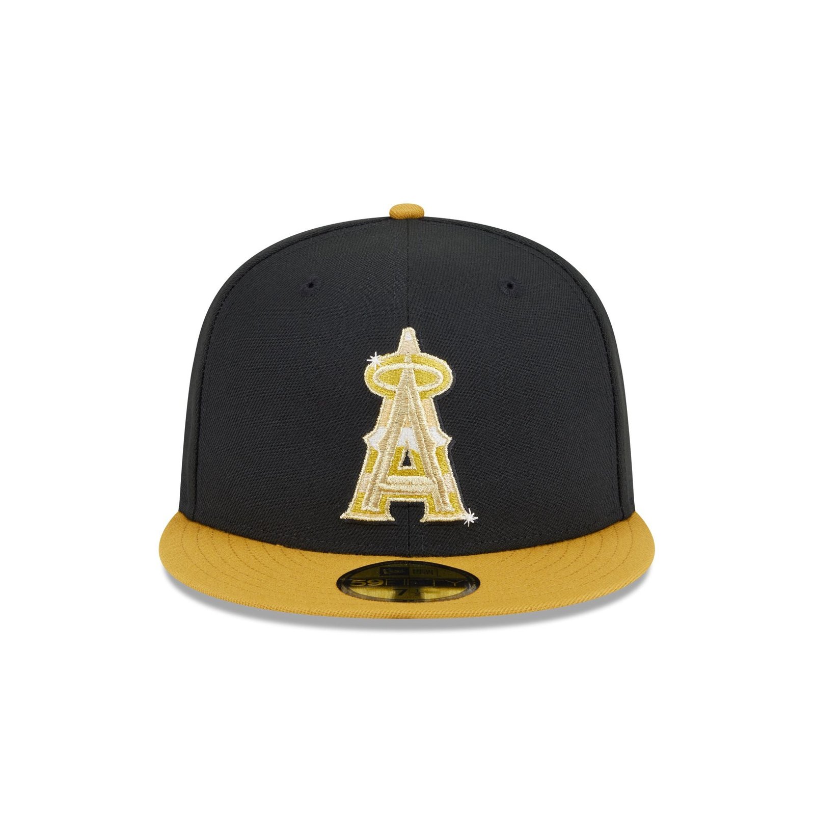 Los Angeles Angels Metallic Gold Logo 59FIFTY Fitted Hat - Image 2