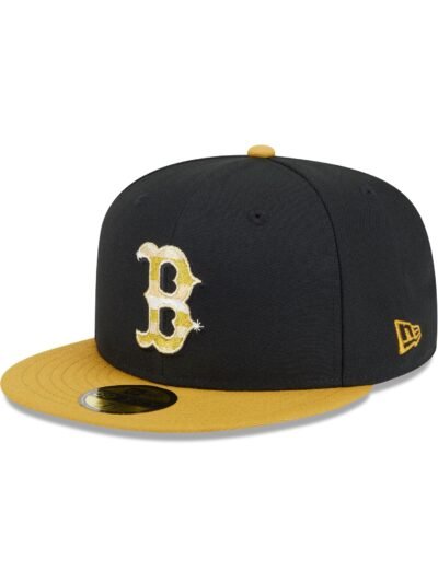 Boston Red Sox Metallic Gold Logo 59FIFTY Fitted Hat