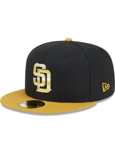 San Diego Padres Metallic Gold Logo 59FIFTY Fitted Hat