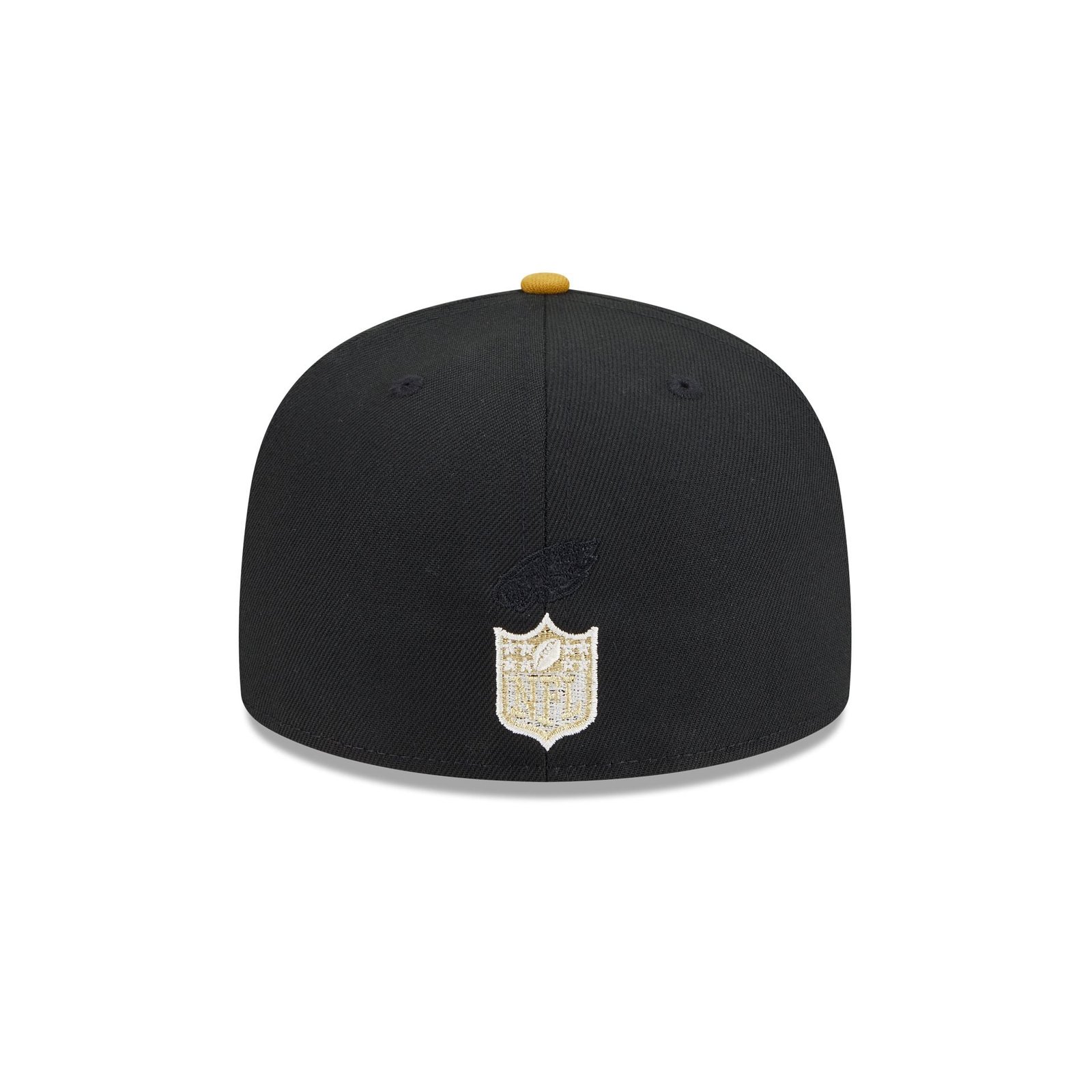 Philadelphia Eagles Metallic Gold Logo 59FIFTY Fitted Hat - Image 6