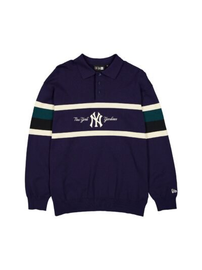 New York Yankees Navy Knit Rugby Shirt