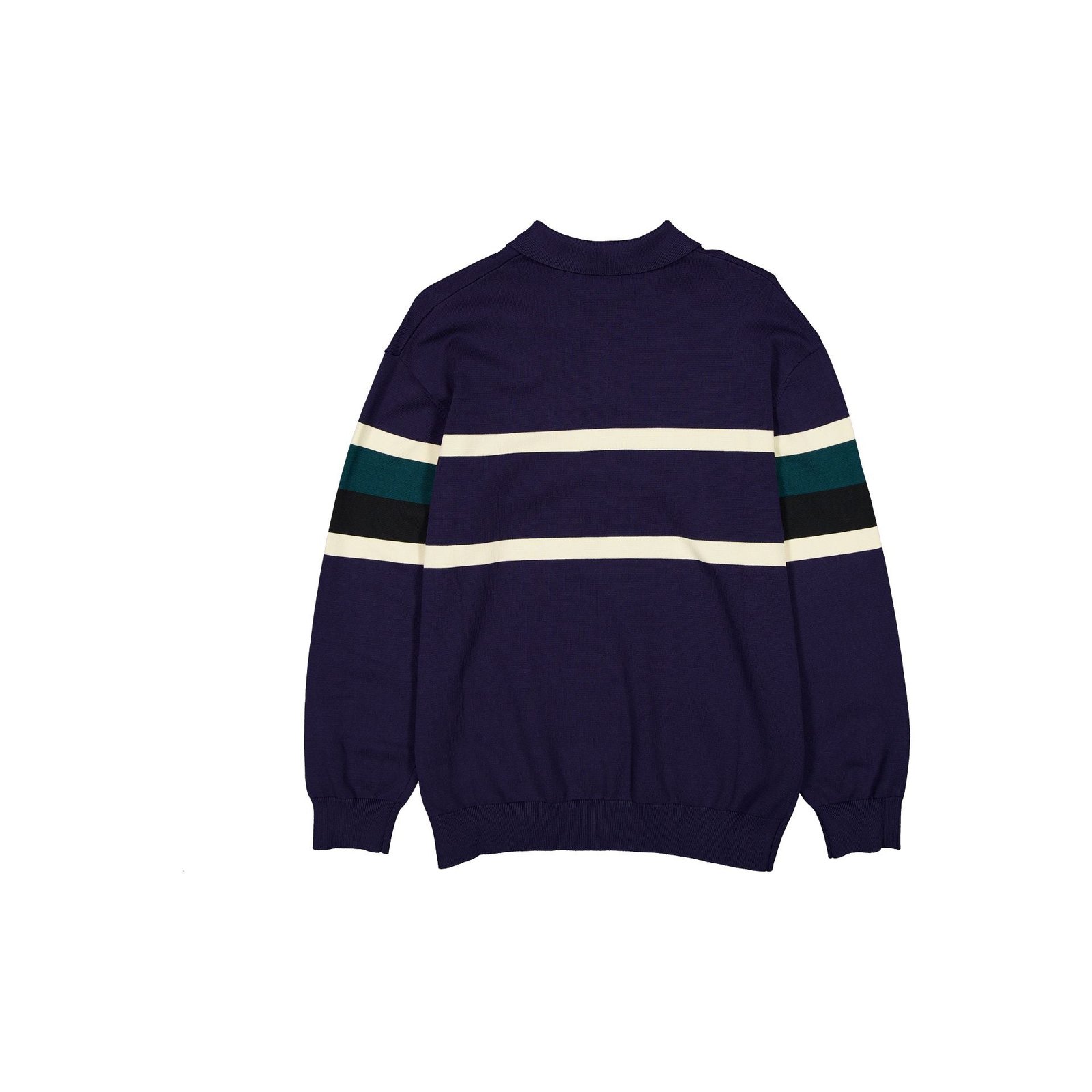 New York Yankees Navy Knit Rugby Shirt - Image 2