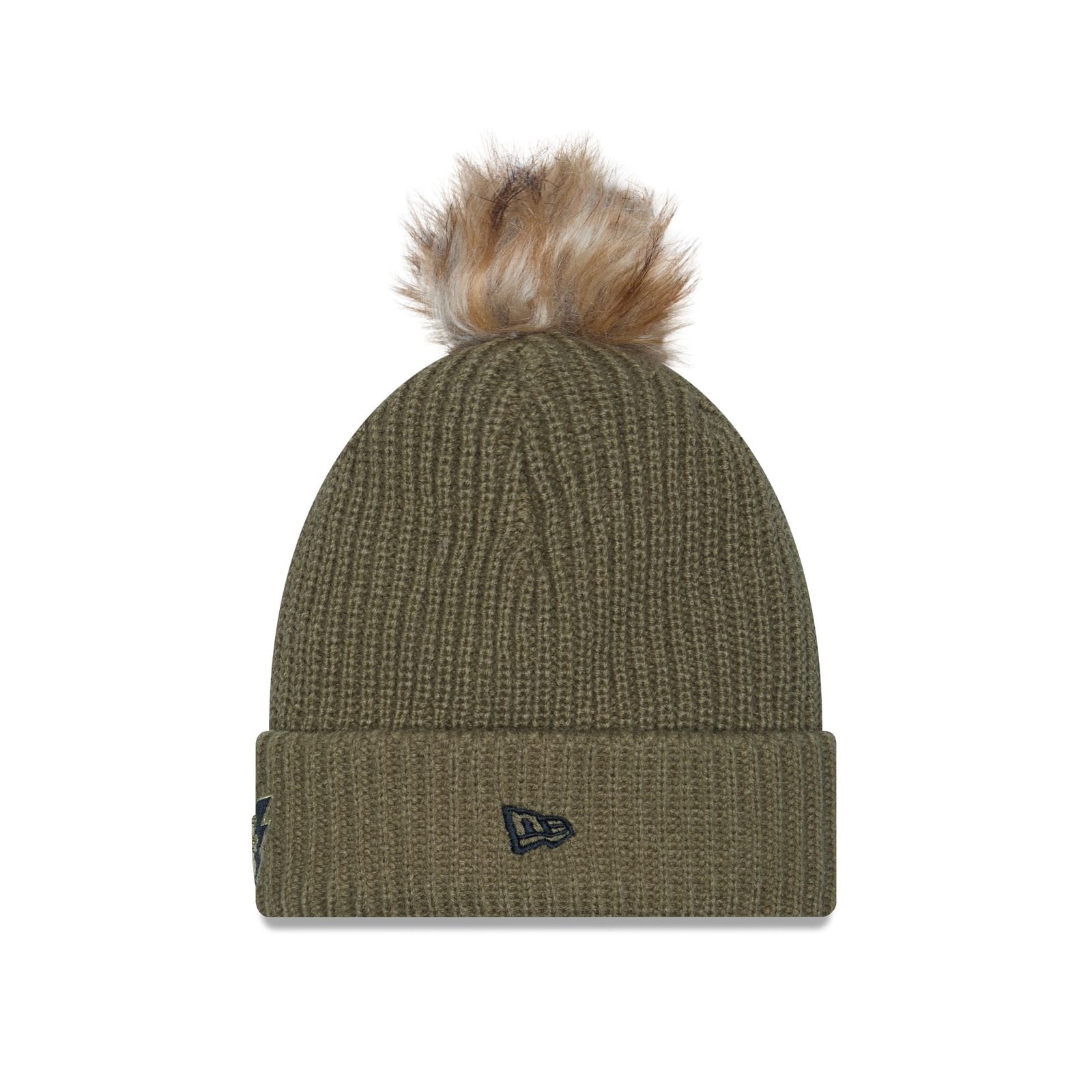 Philadelphia Eagles 2025 Salute to Service Women's Pom Knit Hat - Image 2